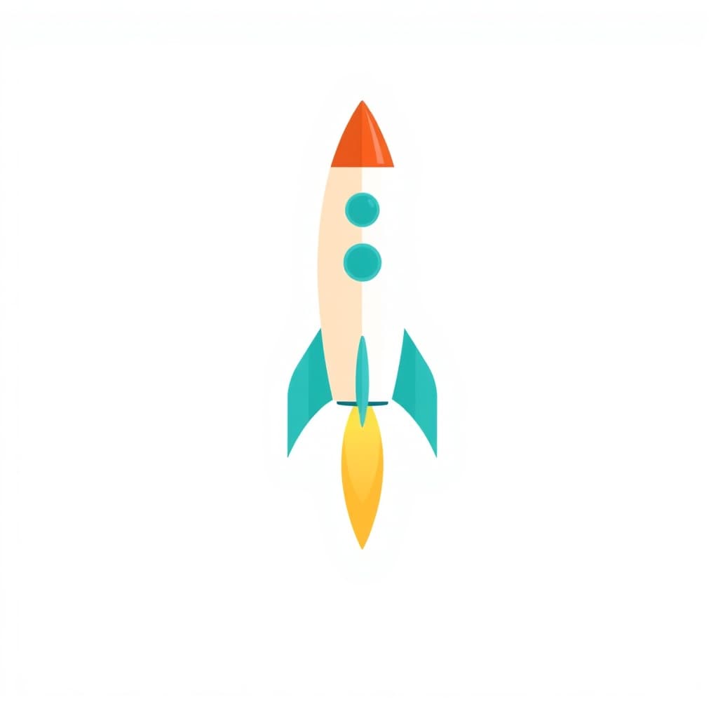 Vector rocket icon